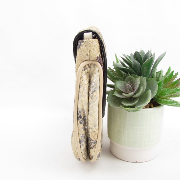 Coach Snakeskin Chain Strap Leather Crossbody Bag - Picture 2 of 7